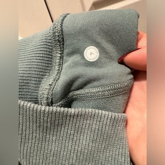 LULULEMON Scuba Pullover green tie dye hoodie (size 4) - Picture 6 of 6